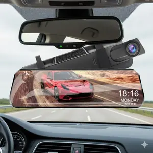 4K Streaming Dash Cam: Front & Rear Dual Lens, Night Vision, 24/7 Parking Monitoring, Loop Recording, Reverse Assist Touchscreen with 32GB Card, Ultimate Car Security Guard
