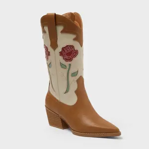 Women’s Natalie Western Boots with Memory Foam Insole - Universal Thread Cream 5