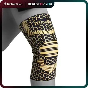 IYDoaMea 1 PC Copper Plus Size Knee Braces For Men And Women - Knee Compression Sleeves With Copper Ions Infused Fiber For Running, Hiking, Working knee pain black friday Outdoorfun Leg Protector football accessories