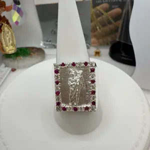 925 sterling silver ring size #11 cubic zirconia stones Mexican   solid silver ((anillo de plata Mexicana Alta calidad piedras de zirconia talla # 11 solido