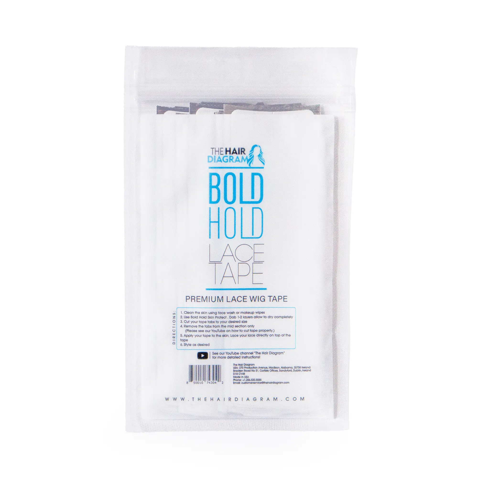 Bold Hold Lace Wig Tape For Wigs by The Hair Diagram Bold Hold Lace Wig Tape For Wigs by The Hair Diagram