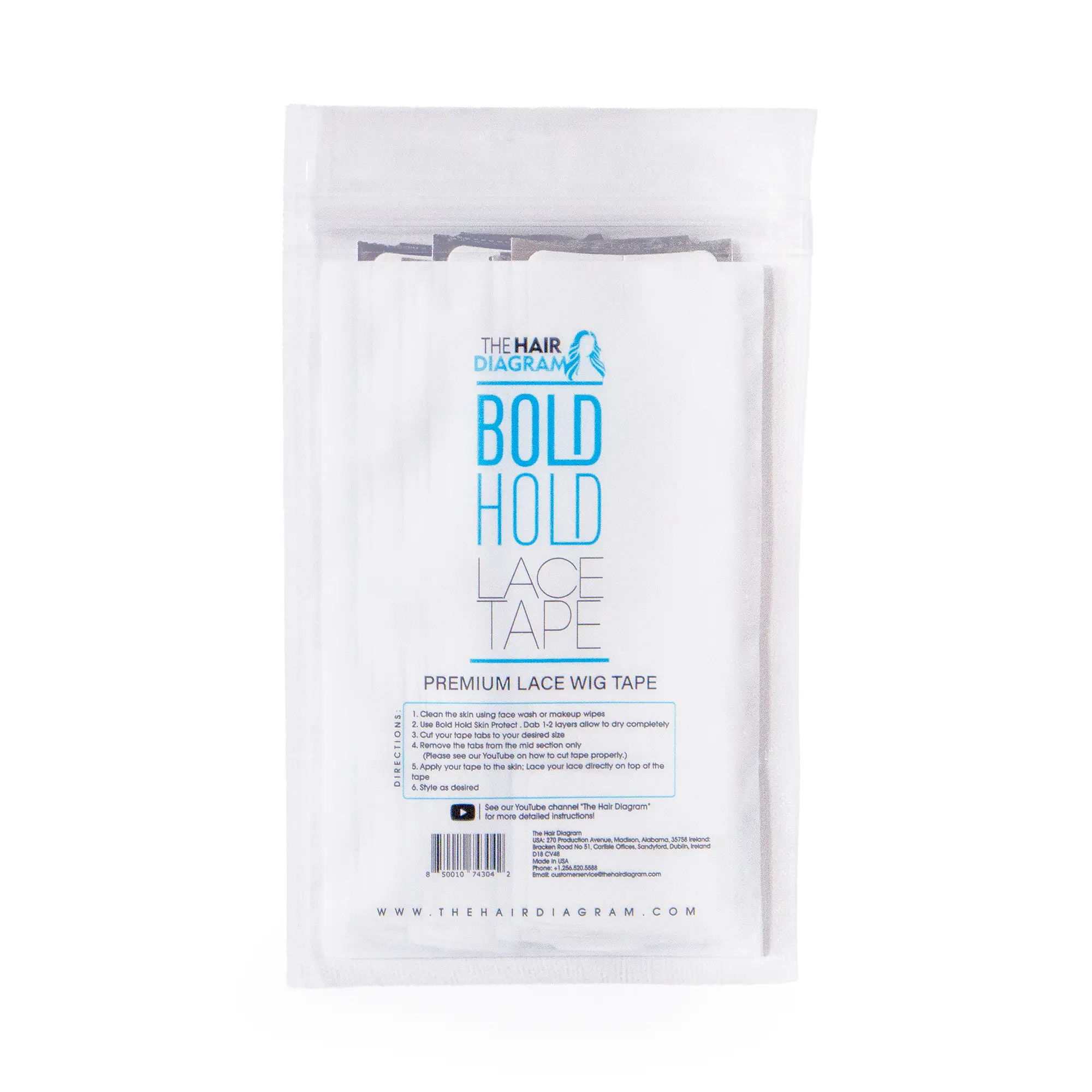 Bold Hold Lace Wig Tape For Wigs by The Hair Diagram