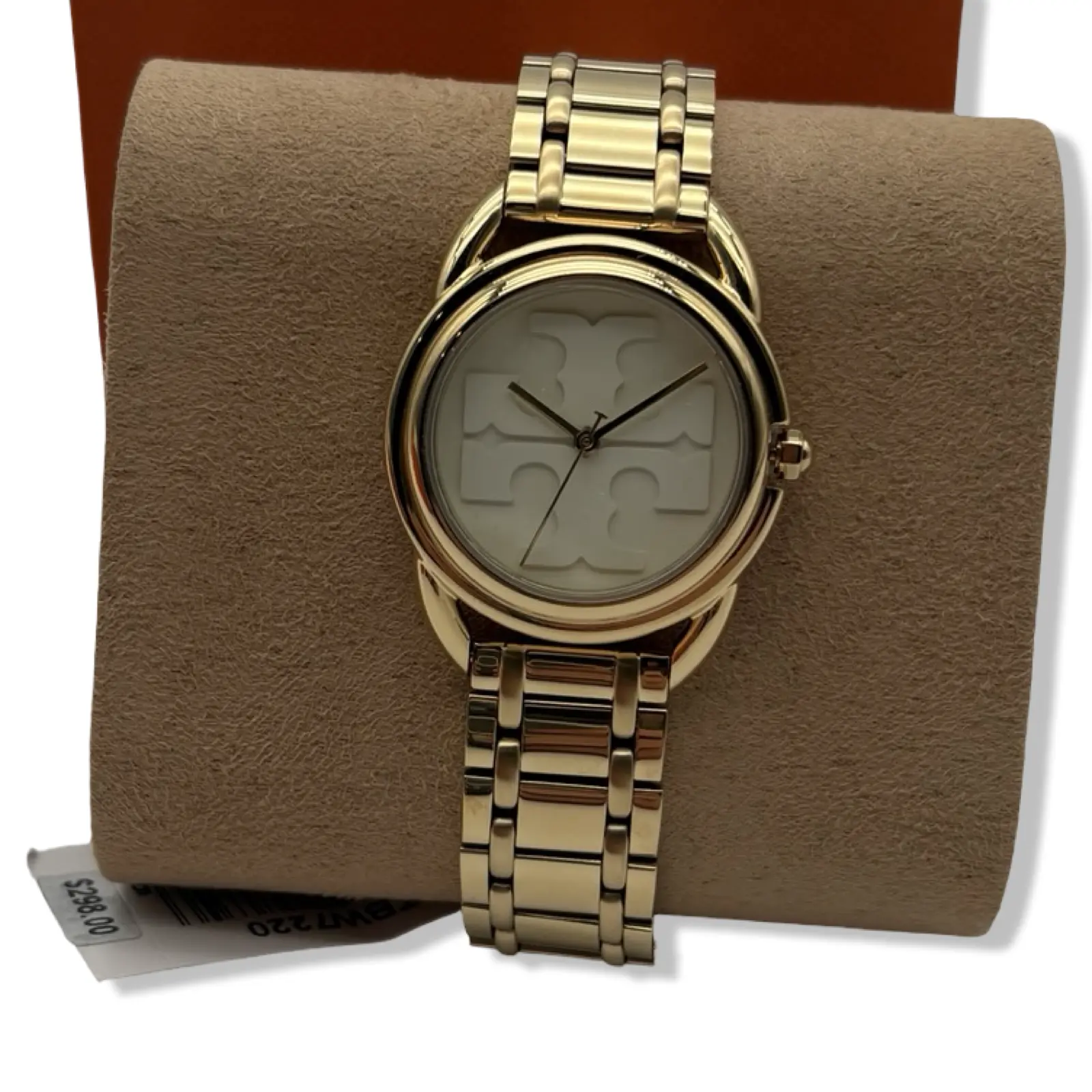 Pre-owned Tory Burch Women's The Miller Gold Tone Stainless Steel Bracelet Watch 32mm TBW7220 B0B5TKLKNQ