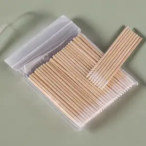 100pcs/200pcs Cleaning Cotton Swabs Pack, Single/twin Tip Design for Ear Nose Cleaning, Premium Beauty Tool with Storage Bag