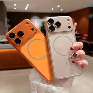 Luxury Phone Case for  iPhone 17 16 15 14 13 Pro Max Air with Wireless Magnetic Charging Protection