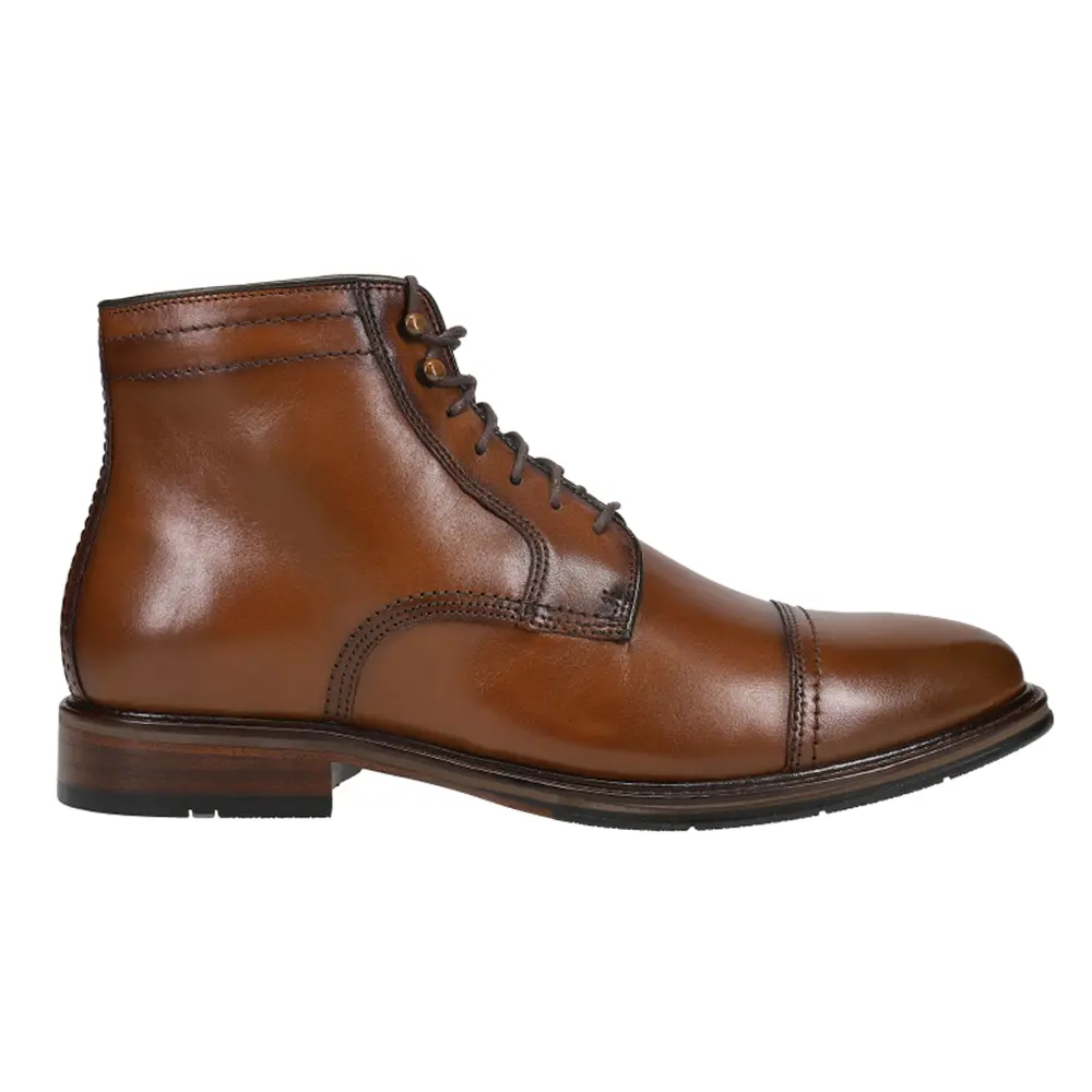 Johnston & Murphy Mens Xc Flex Raleigh Captoe Lace Up Casual Boots Ankle - Brown