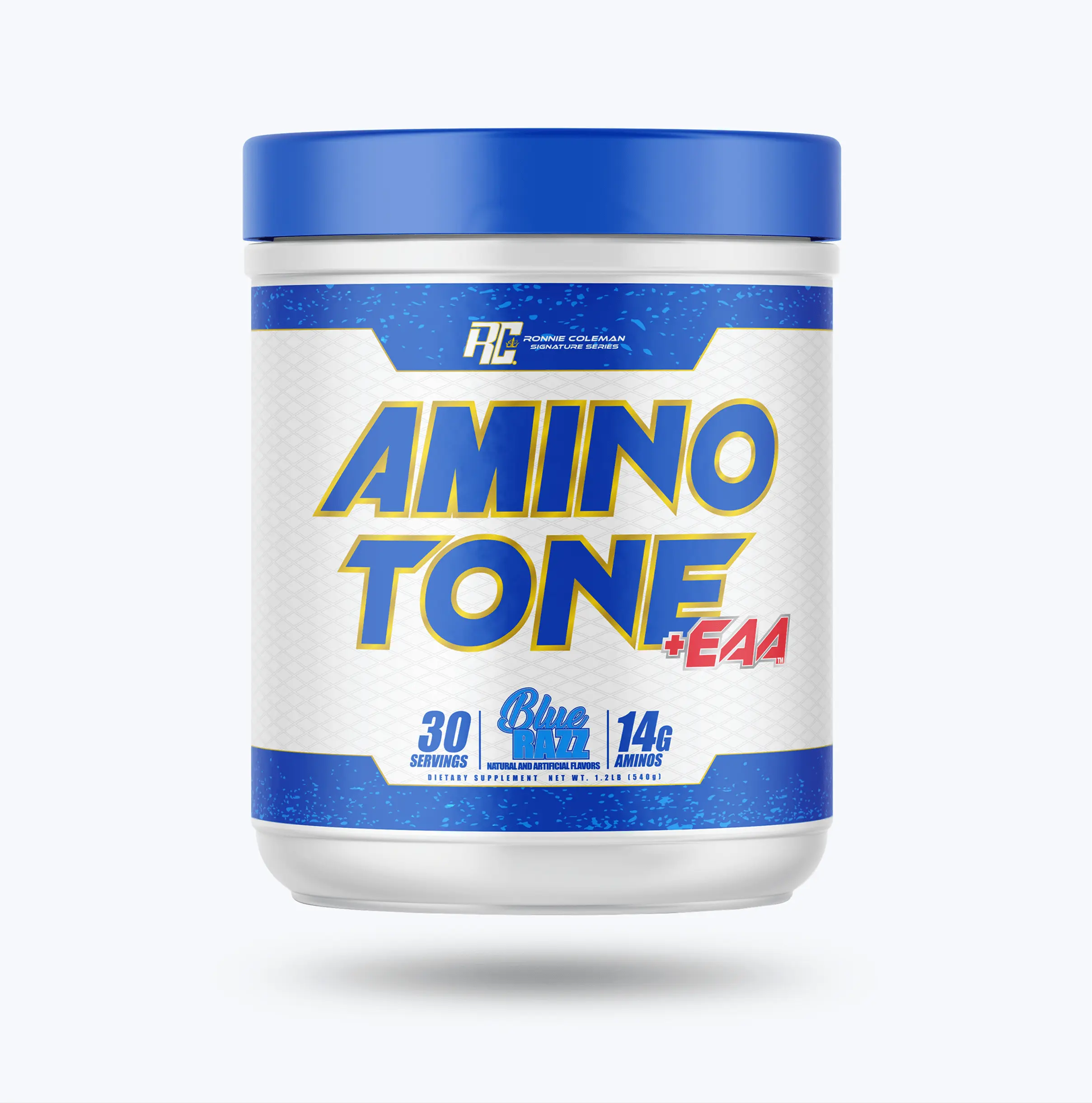 Ronnie Coleman Amino-Tone + EAA Powder | 10g Essential Amino Acids + BCAAs | Hydration + Recovery Drink Mix | Stim-Free | 30 Servings