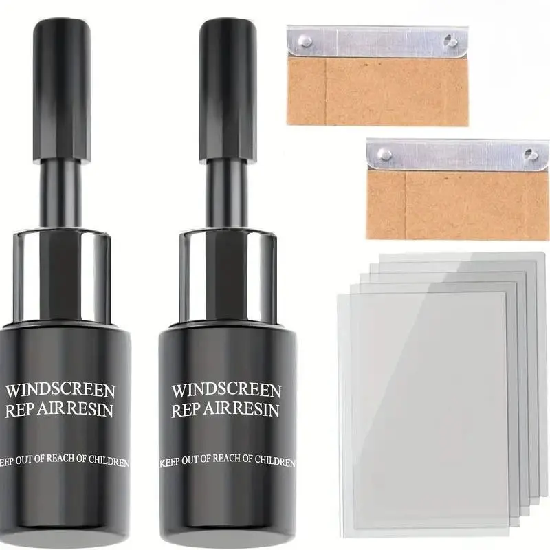 Car Windshield Repair Kit, Quick Windshield Repair, 2 Counts Car Windshield Crack Repair Kit, Professional Car Window Repair Tool, Car Window Repair Kit, Automotive, Windshield Repair Liquid, Cracked Windshield Repair Kit
