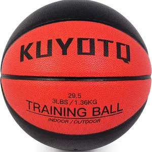 Level up your handles with the Weighted Training Basketball! Available in 3lbs & 2.2lbs (Size 7 & 6) with composite leather for indoor & outdoor use. Perfect for dribbling, passing & ball control!