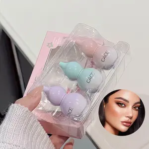 Mini Gourd Mirror Lip Gloss Set Compact Makeup Essentials Portable Beauty Kit Perfect for On-The-Go Use Stylish and Practical Design