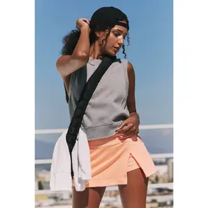 Free People Movement: Hot Shot Mini Skort in Pastel Peach