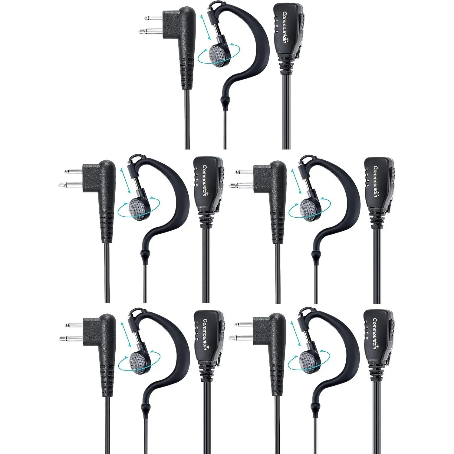 Earpiece w/Mic Compatible with Motorola Walkie Talkies & Radios R2 CP100D CP1...