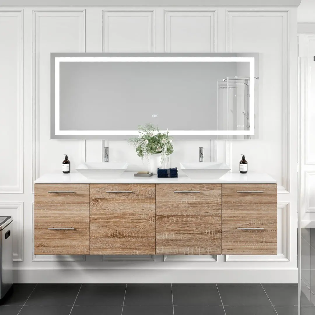 Eviva Lite 72" x 30" Rectangular Frameless Mirror