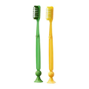 Promote Better Brush Hygiene with Our Suction Cup Toothbrush. Standing Upright Allows for Faster Air Drying, Reducing Bacteria Growth. Strong Base Sticks Firmly to Any Smooth Surface for a Cleaner, Healthier Routine.