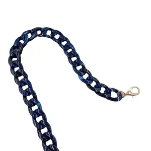 Golden Blush Acrylic Phone Chain Wrist Strap Insert Multi-Functional Strap Suitable for Phone Case Bag or Key 14inch Long Strap Detachable Link and Luxurious Golden Hardware - Phone Stylish