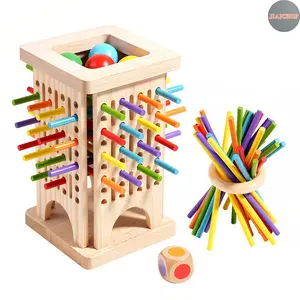 Educational Toy Balance Game Stick, Kindergarten Focus Training Interactive Tabletop Logic Thinking Puzzle Toy, Visual Learning Tools, Multi Activity Playset