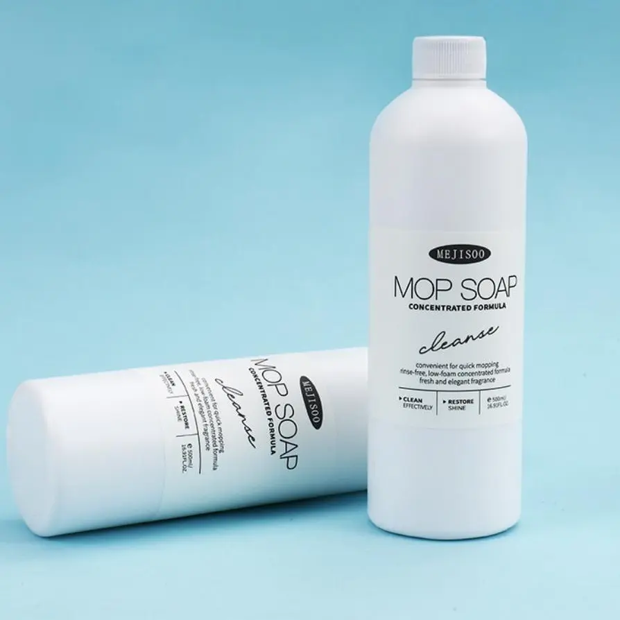 Concentrated Mop Soap Floor Cleaner 500ML, Streak-Free Hardwood Tile Floor Cleaning Solution, Plant-Based Low Foam Mopping Liquid, Long Lasting Fresh Lemon Scent, Multi-Surface Floor Wash for Home Kitchen Bathroom