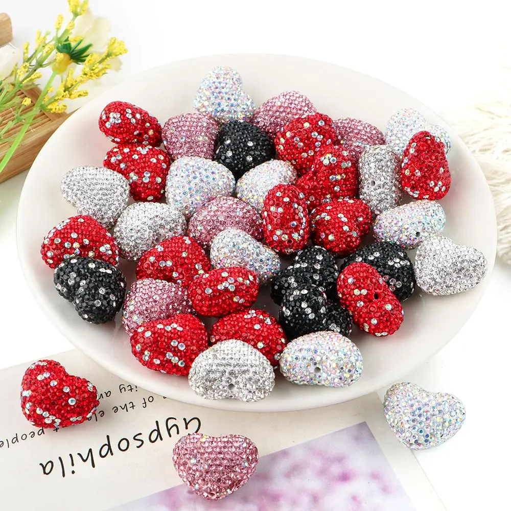 Rhinestone Beads, 5 Counts/set Colorful DIY Beading Making Beads Bead Assortment for Bracelet Necklace Earrings, DIY Jewelry Making Supplies for Home Decor