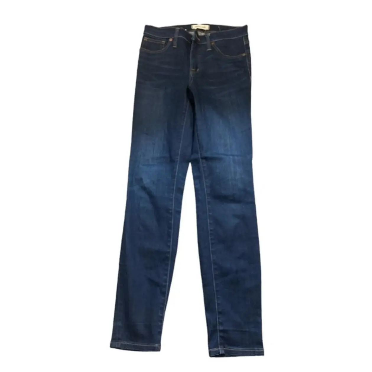 Madewell High Rise Skinny Dark Denim Jeans (26)