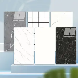 20/40Pcs Large Marble Tile Wall Stickers, Wall Paper, Easy Peel & Stick, Waterproof Self-Adhesive Panels for Kitchen, Living Room, Bathroom, Corridor, Home and Dormitory - 23.62*11.8 inch,Product details page Outdoorfun Vinyl Decorative Modern