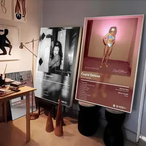 Rapper B-Blood Orange Album Cover Poster HD Waterproof Art Sticker | Custom DIY Self-Adhesive Wall Print | Fade-Resistant, Long-Lasting Decorative Poster for Home, Office, Living Room, Bar | Multiple Sizes, High Definition, Easy to Apply & Clean