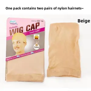 Mesh Cap Hair Net Head Cover Export Wig Hair Net Stockings Nylon Hair Net One Pair One Head Through In Stock