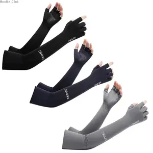 Ice Silk Arm Sleeves for Men and Women, UPF 50+ UV Protection Cooling Arm Covers, Breathable Lightweight Stretch Fabric for Summer Outdoor Sports, Driving, Cycling & Daily Wear