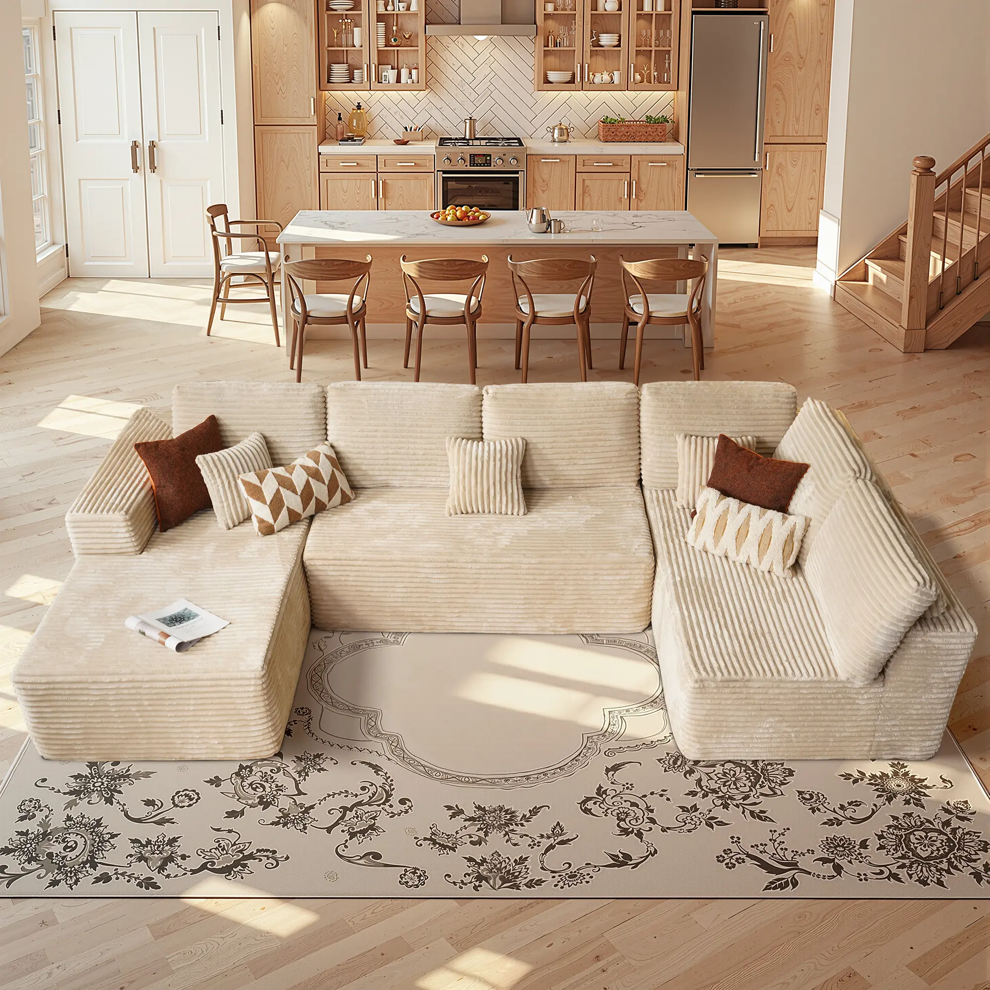 Small U-Shaped Beige Plush (G7)