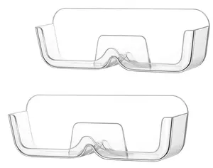 2pcs Eyeglass Holder Wall Mount, Sunglasses Storage Organizer, Glasses Holder Stand with Adhesive Sticker for Home Office Dorm