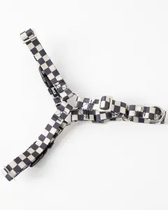 The Fritz Harness - Checkered Pattern, Adjustable Buckle, Adjustable Length, Ideal for Dogs, Durable and Versatile Design