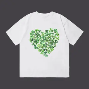 St. Patrick's Day tshirt, Shamrock Heart tshirt, Saint Patrick Shirts for Women, Lucky Shamrock tshirt