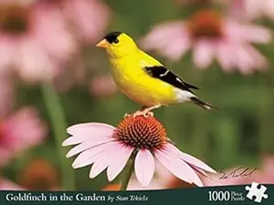 Goldfinch in the Garden (Wildlife Photography Puzzles)