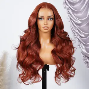 Arabella 13x4 Lace Reddish Brown Glueless Wig Loose Body Wave 100% Human Hair Wig