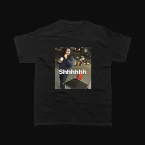 LUCKI \"Shhhhhh\" Graphic T-Shirt, Lucki Merch, Meme Shirt, Rapper Shirt, Adult funny T-shirt, Gift for Woman and Man