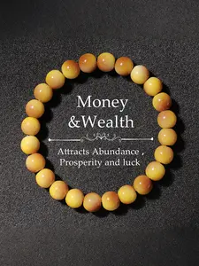 Natural Crystal Multicolor Tiger Eye Beaded Bracelet, Attracts Wealth & Prosperity, Unisex Spiritual Jewelry Gift for Friends