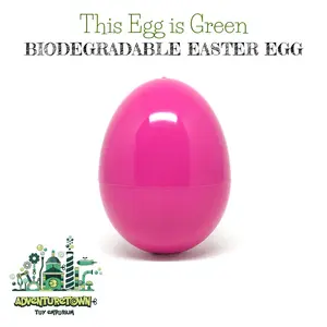 Large Biodegradable Fillable Easter Eggs - Plant-Based & Eco-Friendly - 3 Inches - Save the Planet - Plant-Based & Biodegradable - Safe for Kids