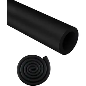 Insulation Foam Pipe 2 inches ID 6 feet Long Used for air Conditioning Pipe Insulation Outdoor Water Pipes and Table Corner Protection Black