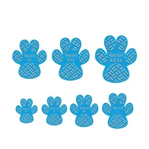 Dog Paw Protectors - Self-Adhesive Anti-Slip Paw with Hook-and-Loop Closure, Heavy-Duty Black/White Pads (/) for Small, Medium, Large Dogs,,, Disposable Pet Shoe Socks, Shoes For Small Dogs, Boots For Dogs, Shoes For Dogs