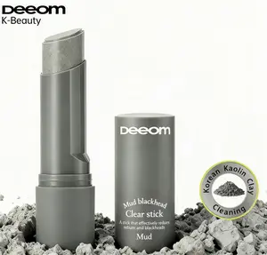 Deeom Korean Pore & Blackhead Stick for Oily & Combination Skin Deep Cleansing Gentle Exfoliation Soothing Hydration with Kaolin Clay Charcoal & Walnut Shell Powder Complex Specialized Blackhead Care - Moisturizer