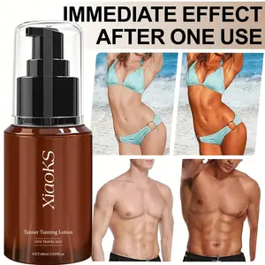 ROZINO Xiaoks Tanner Tanning Lotion for Body & Face Gradual Bronzing Sunless Self Tanner Luxurious Nourishing Formula Enhances Skin Appearance 2 Bottles