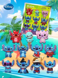 1PC Disney Officially Licensed Stitch Plush Mystery Blind Bag Cute Mini Character Keychain Collectible Backpack Charm Holiday & Birthday Gift for Stitch Fans