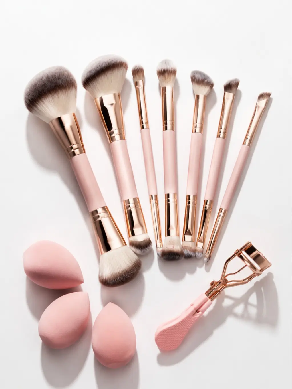 11 pcs Professional Makeup Brush Set,Brush Combo Includes Powder Brush Multi-Functional Makeup Brush Tool  Makeup Application Blush Brush, Contour Brush, Makeup Blending Brush, Concealer Brush & Highlight Brush,  Beauty Routine Gift  round top