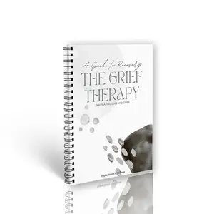 A5 size 84 pages Dealing with Grief and Loss Recovery Workbook, Grief Therapy Guide, includes health treatments and coping techniques, exercises and guidance to help you cope with depression or anxiety and improve mental health