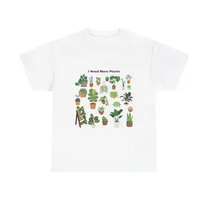 I Need More Plants T-Shirt | Houseplant Illustration Tee