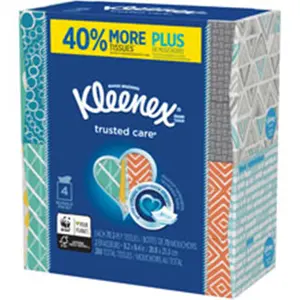 Kimberly Clark Professional KCC50184CT Kleenex Trusted Care White Tissue, Box of Sheets for Home Care Supplies