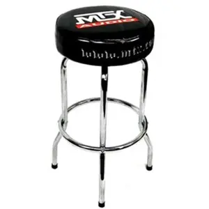 212 MAIN MTX Ideal Counter Swivel Stool - 360-Degree Swivel, Chrome Base, Large Cushion, Round Seat, Comfortable Design