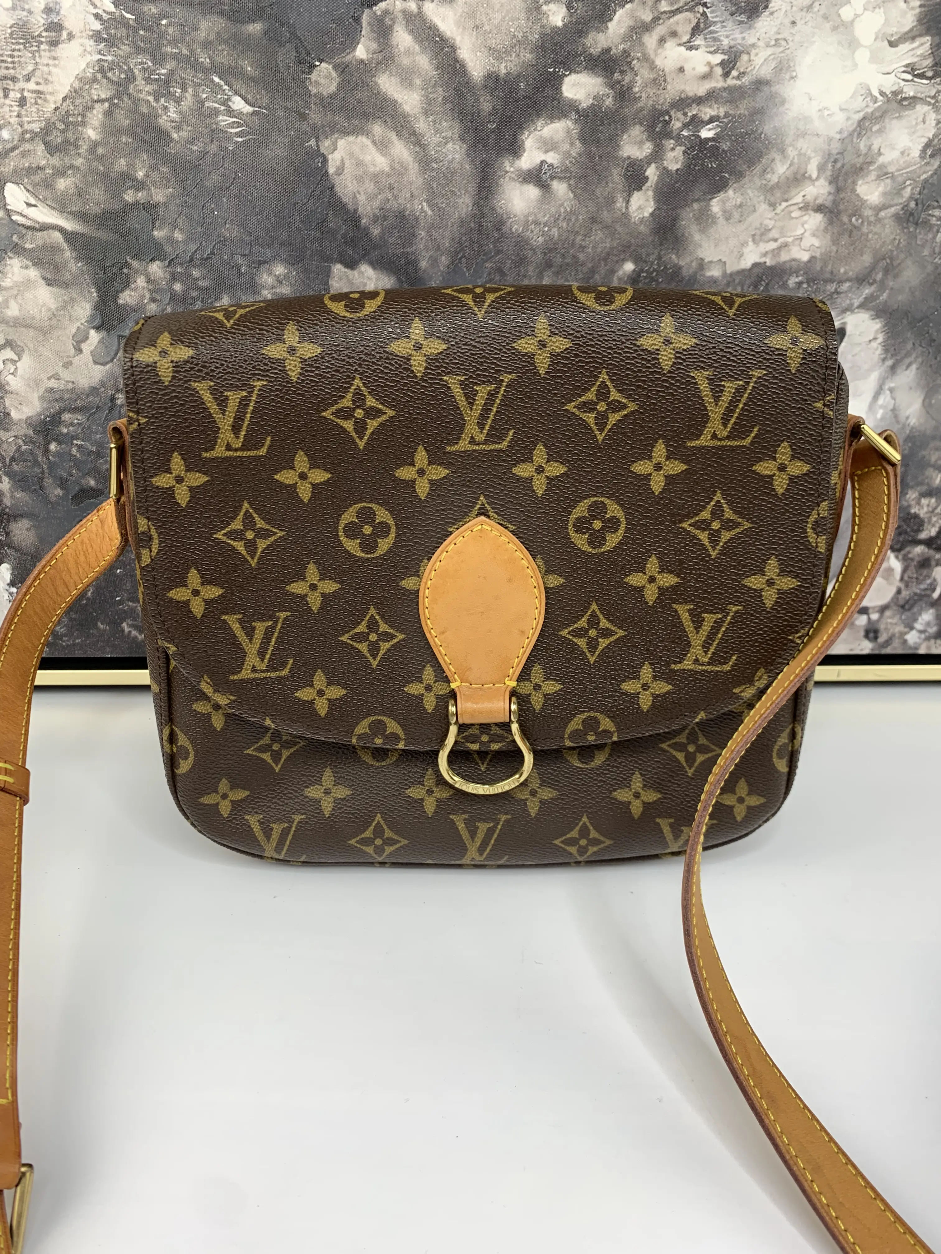 Pre-owned Louis Vuitton leather Crossbody Bags Saint CLoud GM
