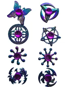8 Classic Designs Stress Relief Fidget Spinner for Adults