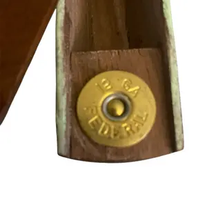 Cherry Turkey Box Call with 12 gauge head stamp inlay.  Call/lure