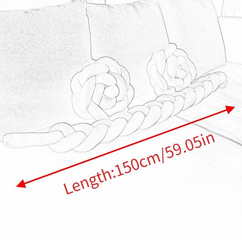 Luxury Hand Braided Throw Pillow, Soft Plush Knotted Floor Cushion, Decorative Bed Head Pillow for Bedroom, Living Room, Sofa, Washable Modern Home Decor Accent